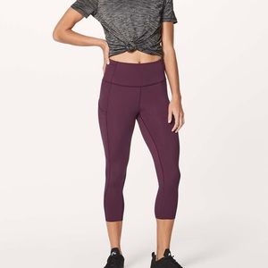 Lululemon Fast & Free Crop II (Nulux 19"")